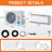Mini Split Air Conditioner and Heater, SEER2 22 12000 BTU Energy Star AC with Wi-Fi Smart Control, Voice Assistant, Self-Cleaning, Easy Installation, 115V