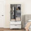 Armoire penderie 72 "avec miroir et 2 tiroirs-1611818484