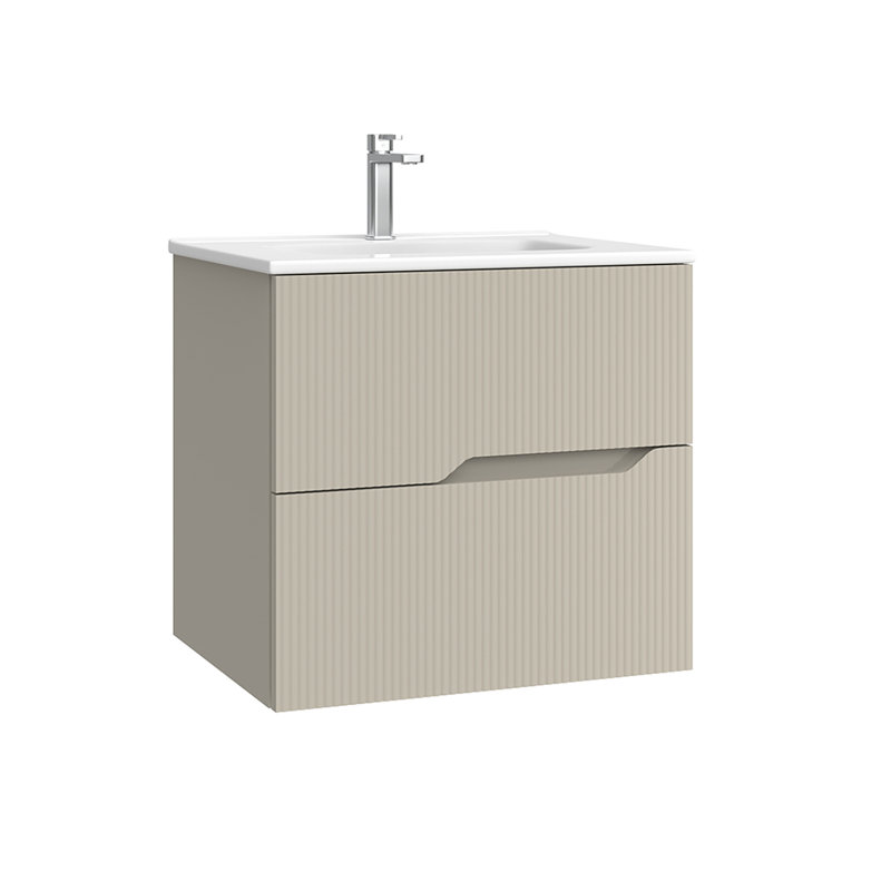 Tulipa Single Vanity, Matte Mink, 24"