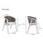 Fauteuil Versailles en bois et noir
