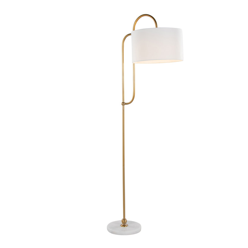 Lampe sur pied glamour / art déco en métal