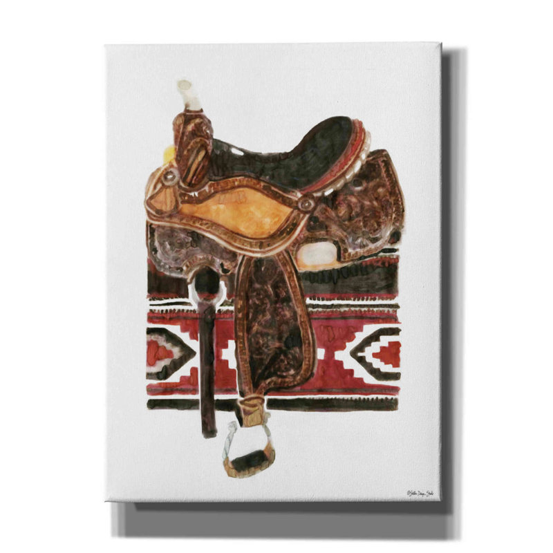 " Saddle 2 " by Stellar Design Painting Print, 54" H x 40" W x 1.5" D