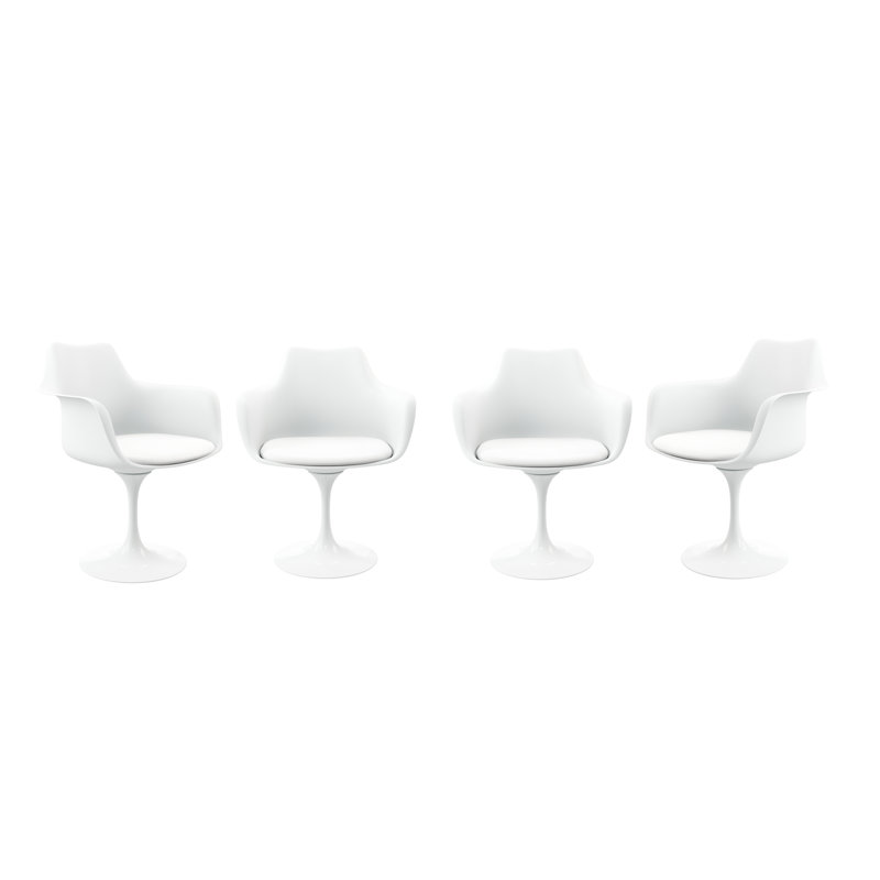  Fauteuil Rose, Blanc, 4