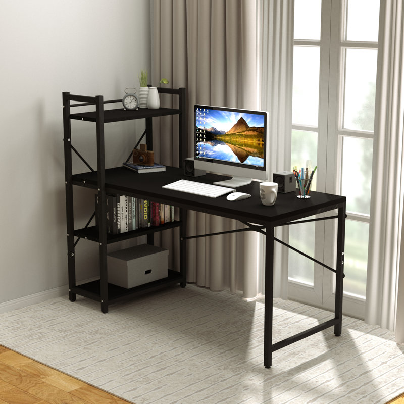 119.38cm Rectangle Writing Desk, Black
