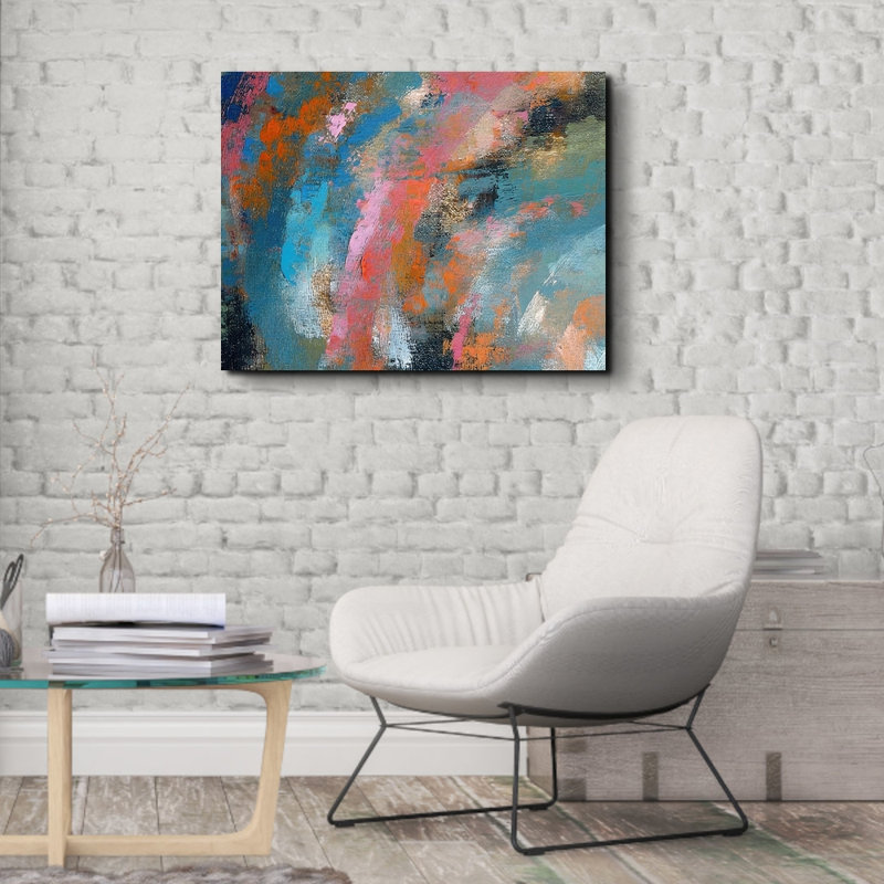 Abstract 4-Giclee Reproduction on Gallery Wrapped Canvas, 20" H x 24" W x 1.5" D