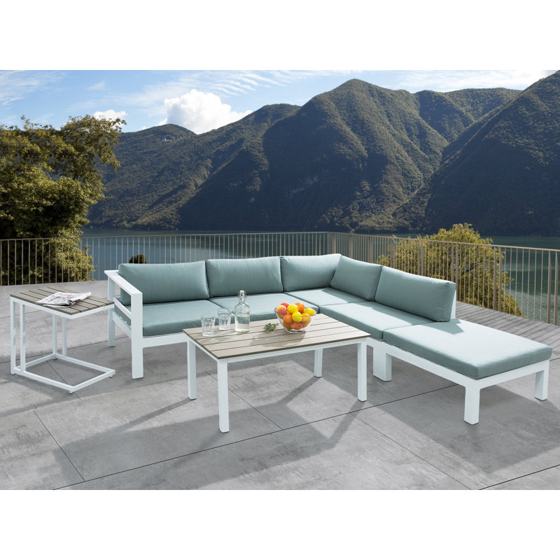 Angeles Outdoor 5 Seater Sofa Set, Green