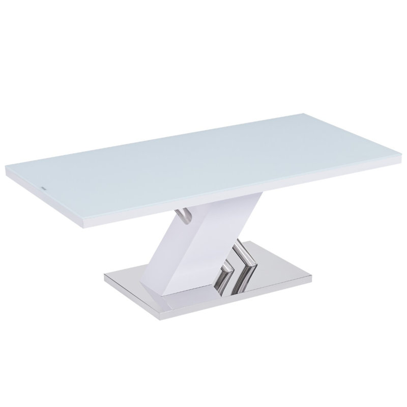 Kaylianne Glass Top Single Coffee Table, 18" H x 24" L x 48" W