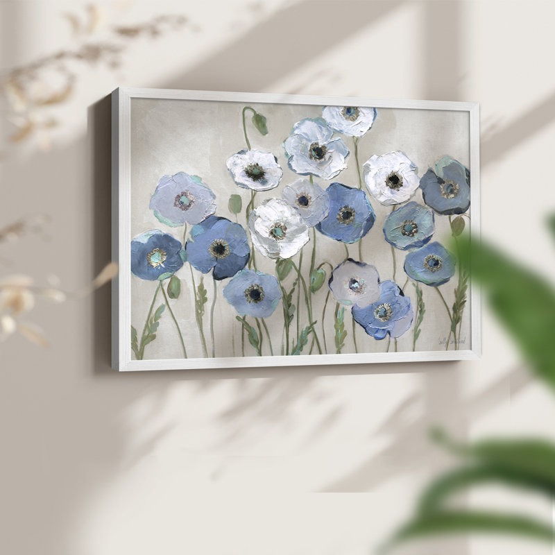 Coquelicots - Reproduction encadrée - Restickable, H 8 po x l 10 po