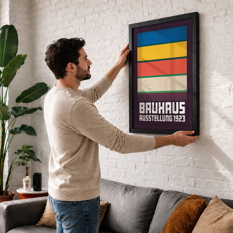 Bauhaus Ausstellung Geometric - Print, Unframed, A1 - 84.1 x 59.4 cm