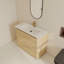 Ensemble de meuble-lavabo simple autoportant 40 po avec lavabo en céramique et tablette réglable 40 po-556131042-561924081