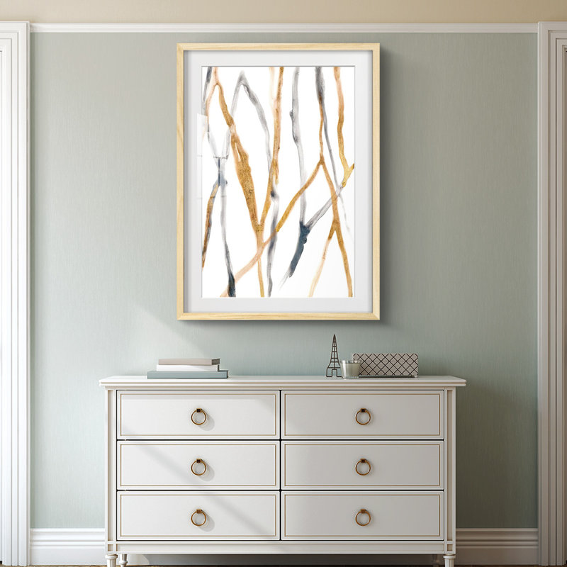 Reproduction encadrée, "Runnel X", Naturel, H 28,5 po x l 20,5 po