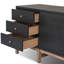 Fiona Media Console-Black Raffia