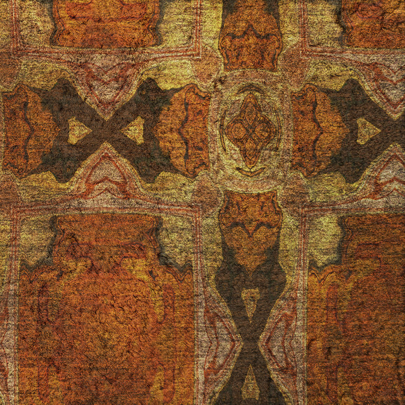 Tapis à poil long de qualité supérieure lavable à la machine ADS564, Paprika, 9' x 12'