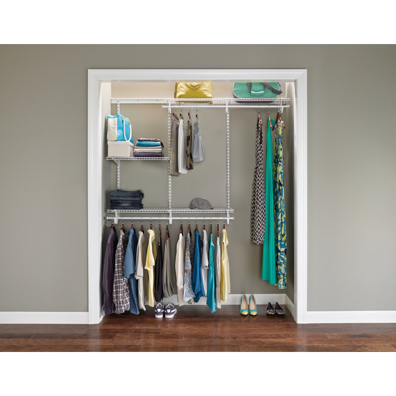 Adjustable ShelfTrack Closet System up to 1.8m Wide Kit