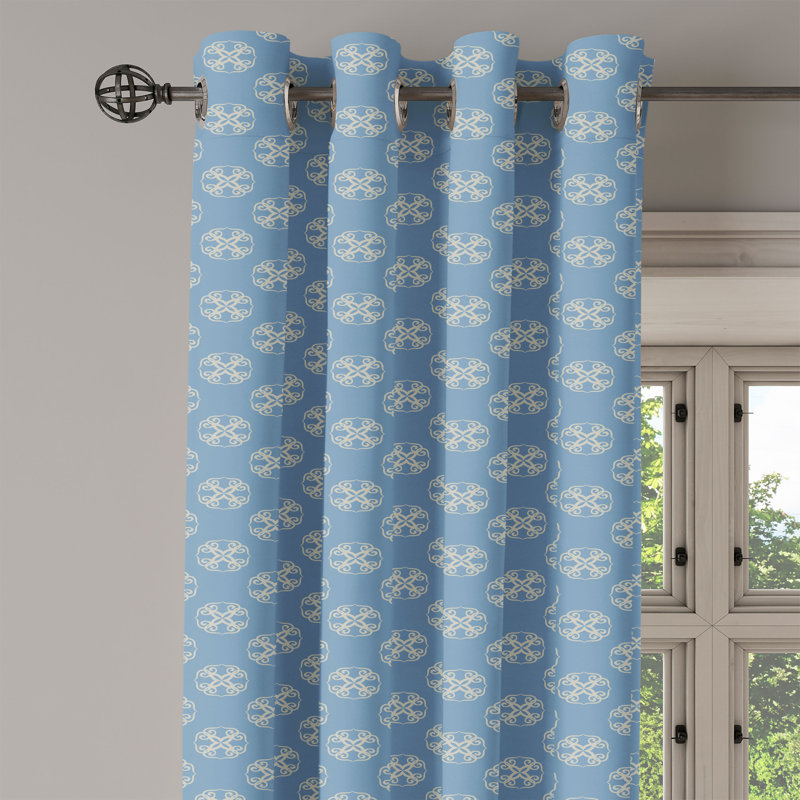 Rideaux à œillets décoratifs East Urban Home, L 50 po x L 96 po
