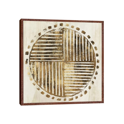 African Lines I by Eva Watts - Floater Frame Painting on Canvas