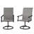 Outdoor Gray Chairs,Swivel Chairs Set Of 2-1852305594