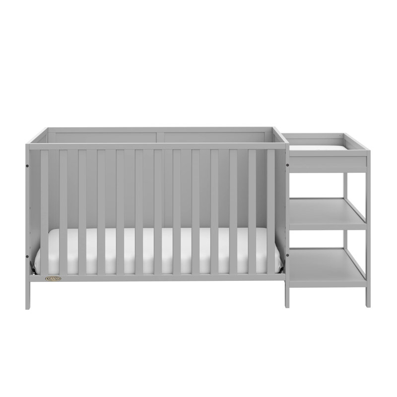 Lit de bébé et table à langer convertible 5-en-1 Theo, Galet