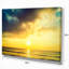 « yellowing sky over serene mer shore mer », reproduction de photo sur toile tendue-18296421