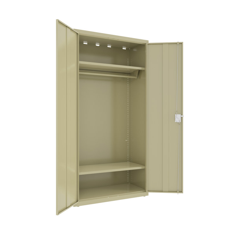 Armoire de rangement à 5 tablettes Ayomide, Mastic