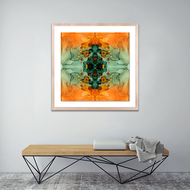Kaleidoscope 5 Print by Julie Pelaez, 48" H x 48" W x 2.5" D, Natural