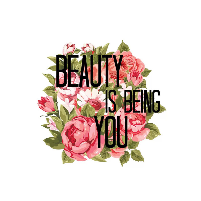 Beauty Is Being You I by Julia Di Sano - Wrapped Canvas Gallery-Wrapped Canvas Giclée, 45.72 cm H x 45.72 cm W