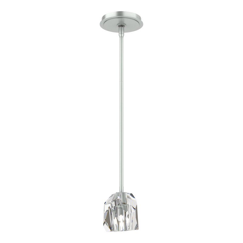 Gatsby 1 - Light Single Geometric Pendant, Vintage Platinum