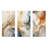 Abstract Beige And Gold Geyser Paint - Abstract Shapes Metal Wall Art Set Of 3-2095737199