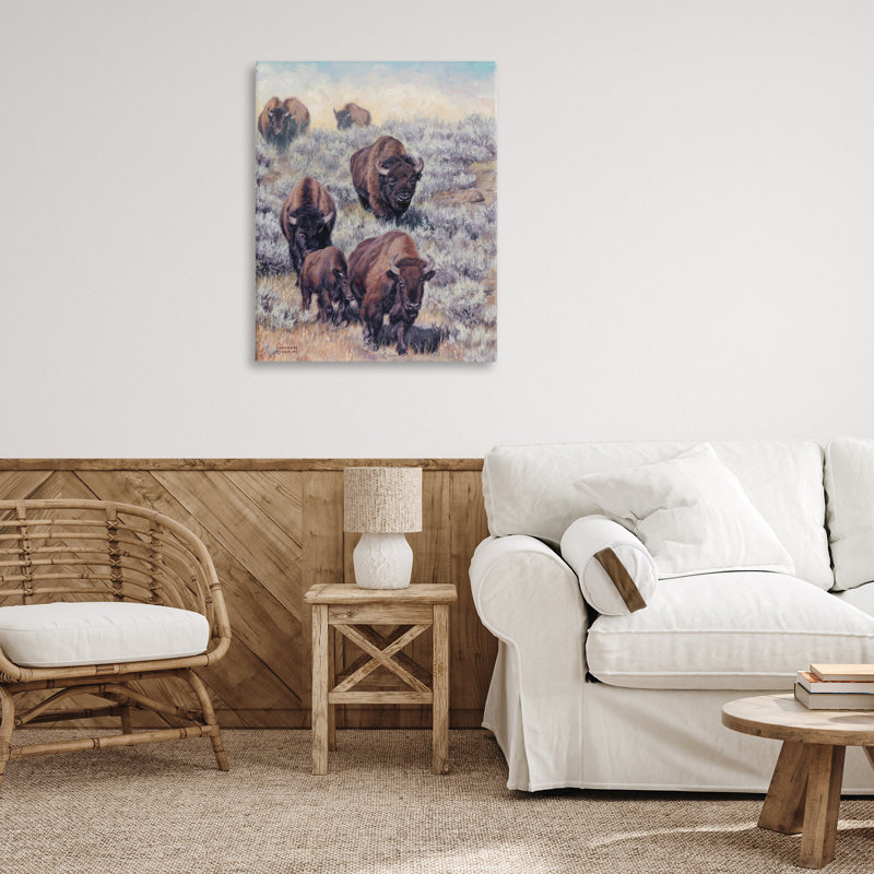 Art mural sur toile «À la recherche d'une nouvelle herbe» par David Graham, H 20 po x l 16 po x P 1,5 po