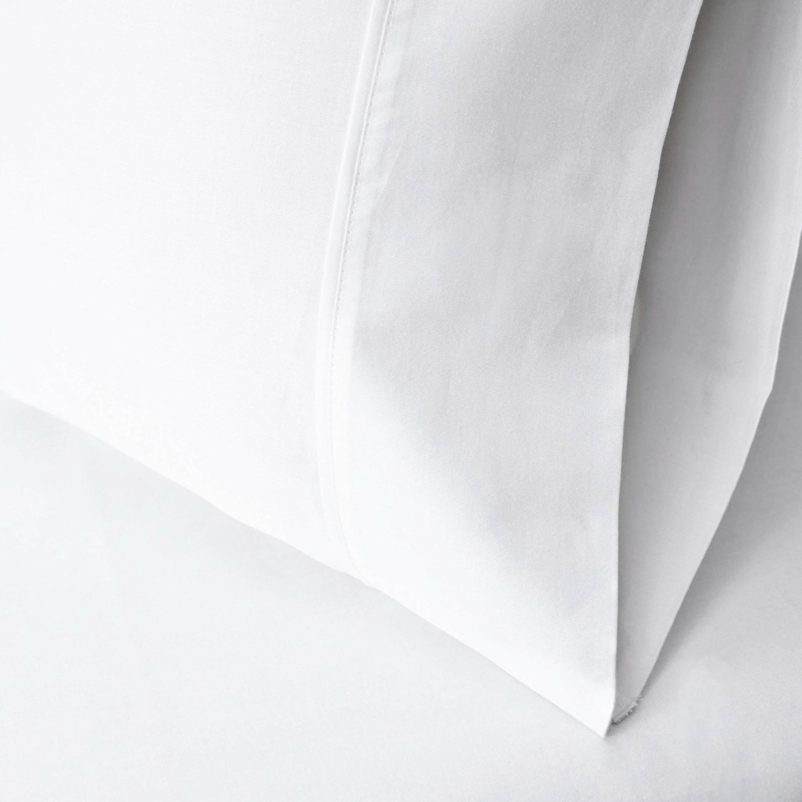 Edmont Cotton Pillowcase, King, White