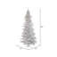 7.5' H Lighted Artificial Fir Christmas Tree