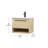 Roman 24'' Single Bathroom Vanity with Engineered Marble Top-1839935937