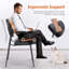 Chaise d'appoint avec structure en fer, revêtement en similicuir, accoudoirs inclus