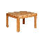 Linear Outdoor Square Teak Side Table