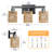 Adonus 3 - Light Dimmable Rattan Vanity Light