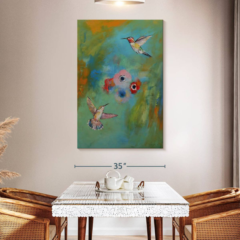 Brampt Hummingbirds, 51" H x 34" W