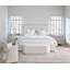 Banc rembourré 54 po en tissu crème Bunny