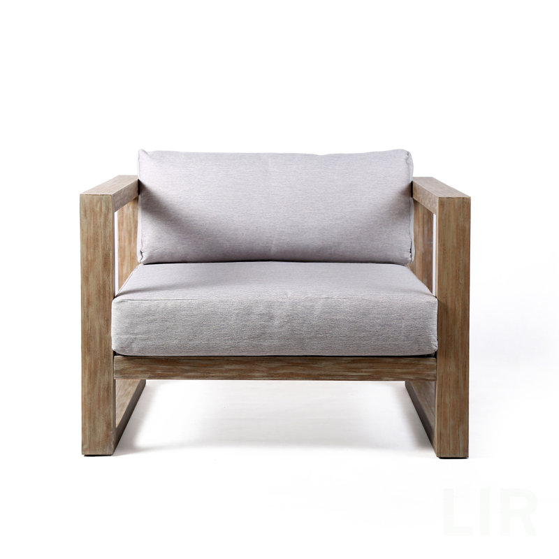 Fauteuil d'extérieur en bois d'eucalyptus Paradise