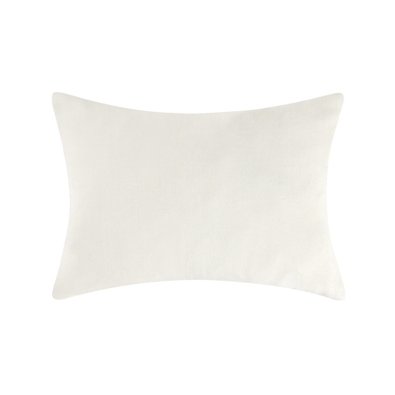 Paloma Hemp Fabric Ochre Amber Standard Sham, Queen, Ivory