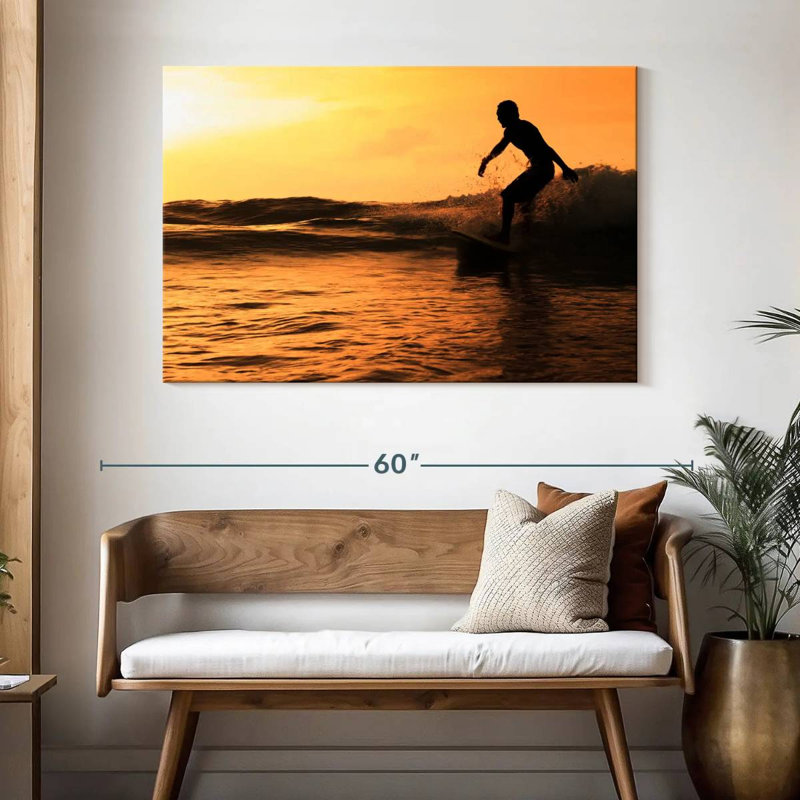 Senne Sundown Surfing, 32" H x 48" W