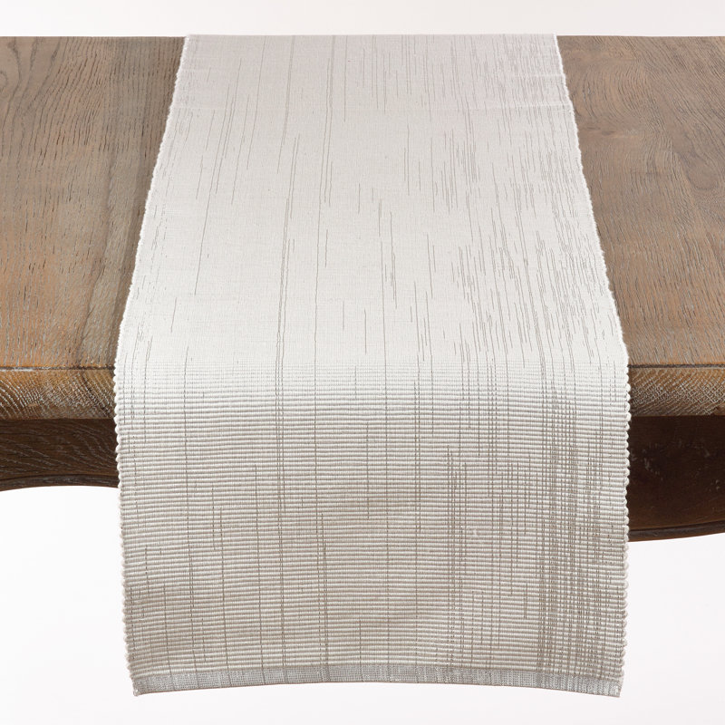 Mattison Ribbed Table Runner, 13" x 90"