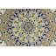 Cream Traditional 6X6 Indo-Nain Oriental Round Rug