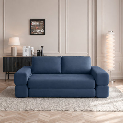 Canapé-lit convertible de 81 po, matelas de lit futon pliable avec coussins 3 en 1