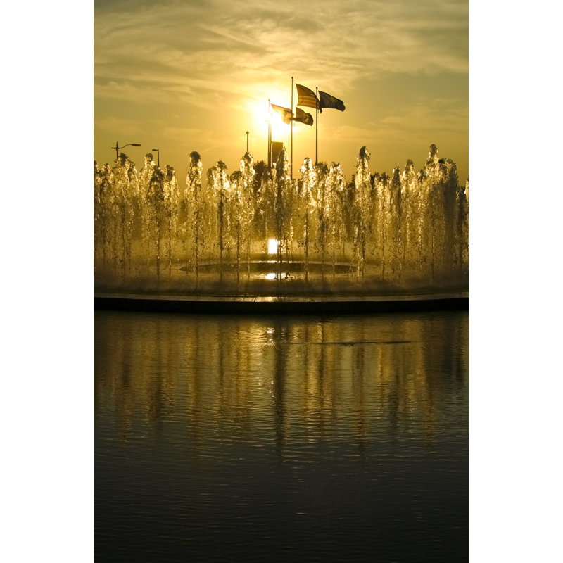 Kansas City Fountain by Youngvet - Print, 91cm H x 61cm W