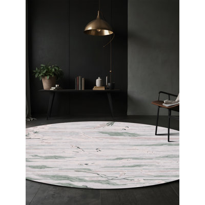 Tapis beige soyeux et moelleux