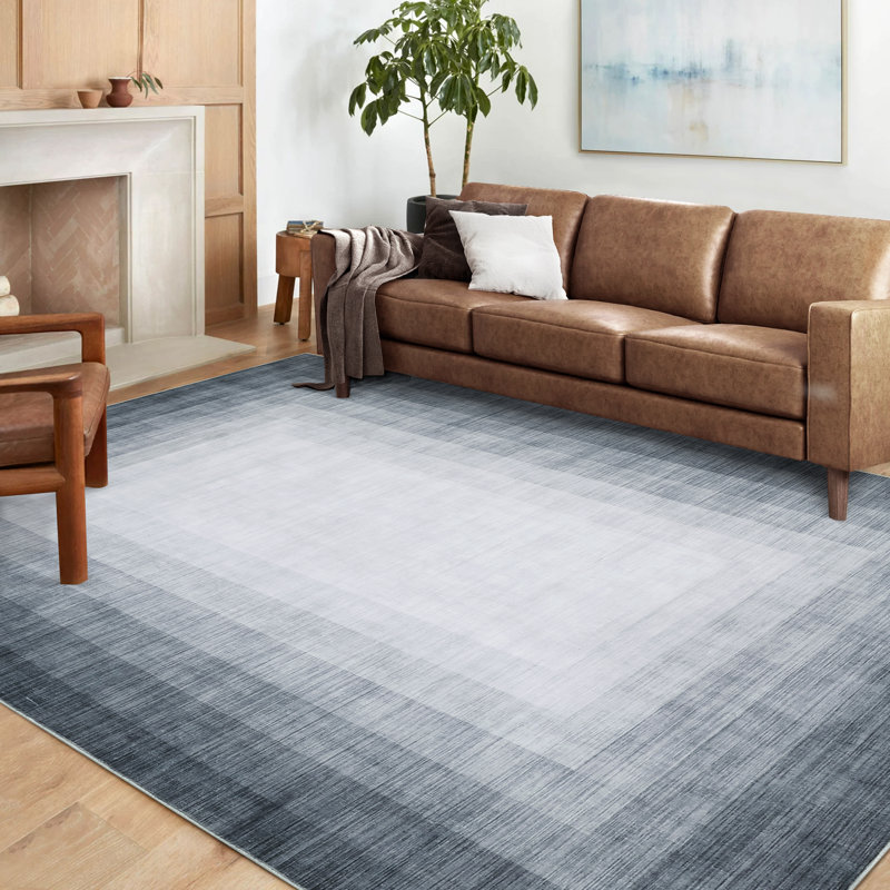 Billancourt Washable Indoor Rug, Rectangle 9' x 12'