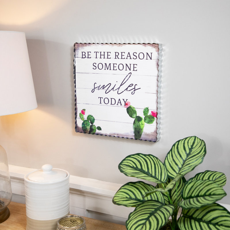 Décoration murale «Be the Raison Someone Smiles Today»