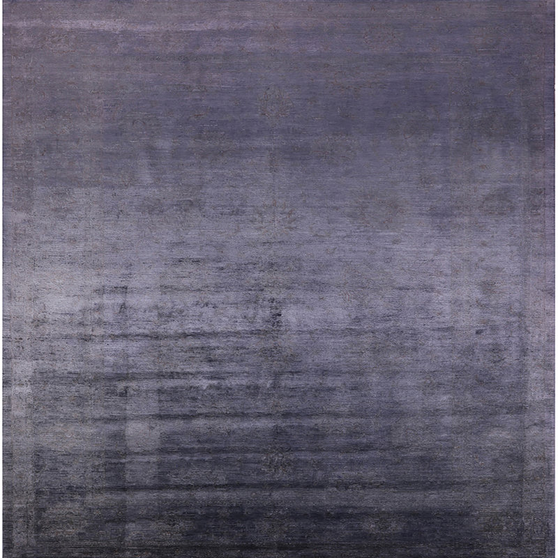 Tapis gris Hugley, Carré 6 pi