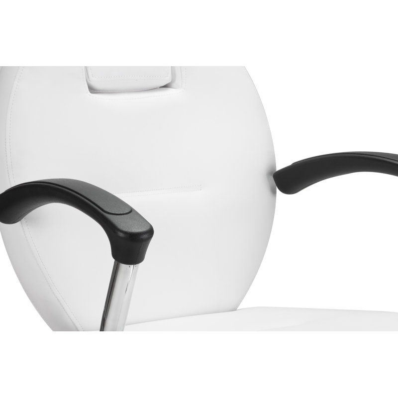 Fauteuil de salon en similicuir herman, Similicuir blanc