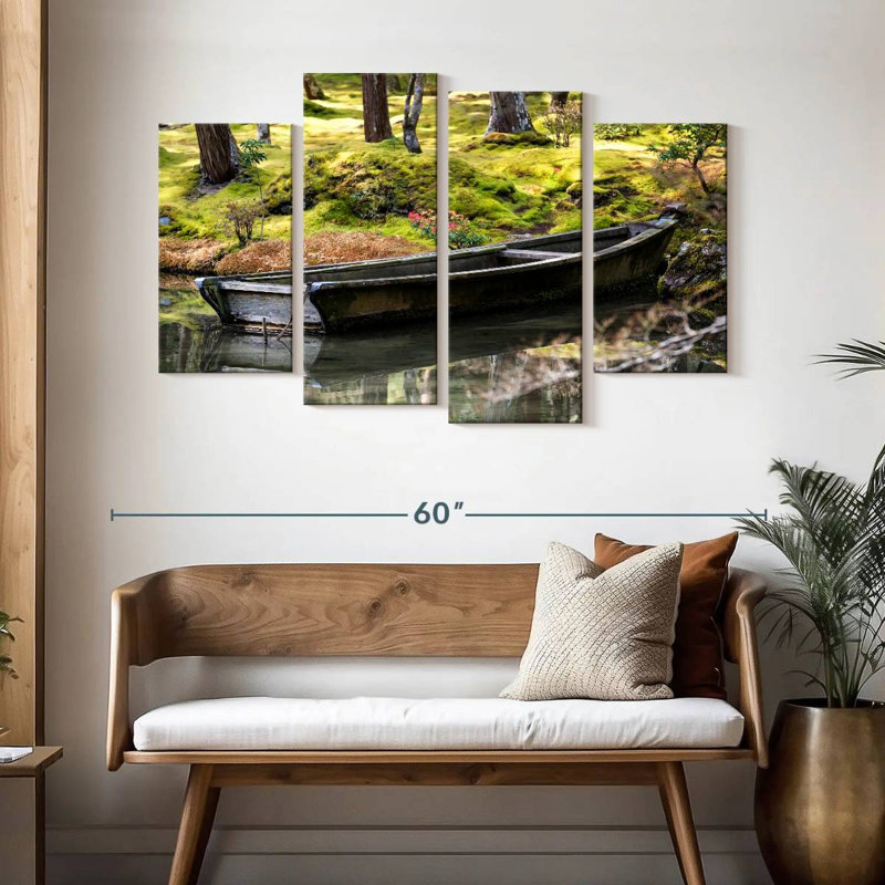 Mehar Old Japanese Boat, 32" H x 52" W